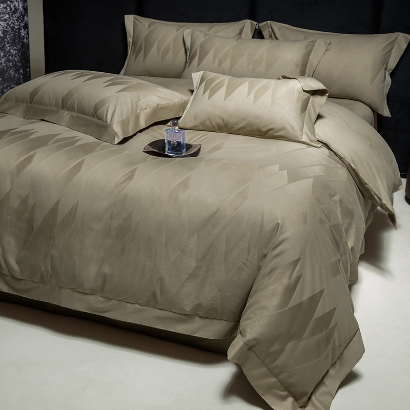 Home Textiles Premium - Set Sprei Mewah Jacquard Katun Mesir