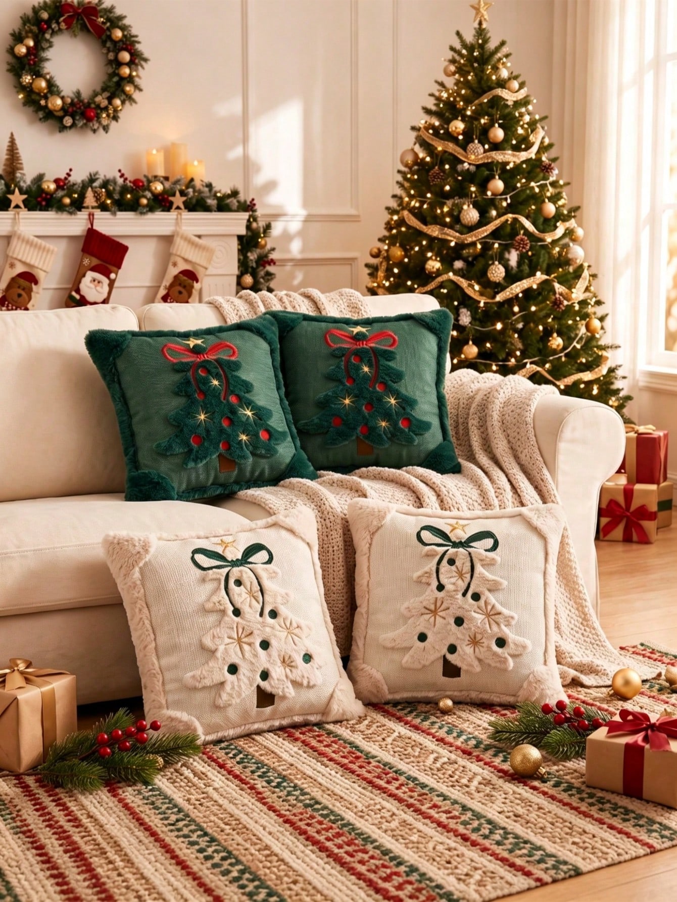2 buah sarung bantal motif poh - Pillow Insert 18X18 ulasan dan harga