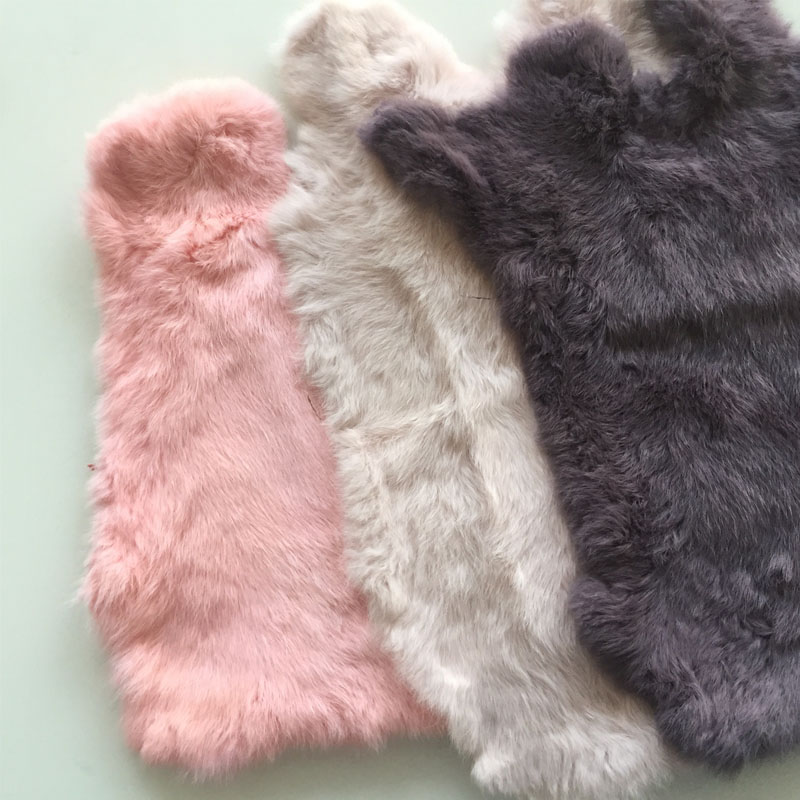 Multicolor Nyata Bulu Kelinci  - Home Textiles Sale ulasan dan harga