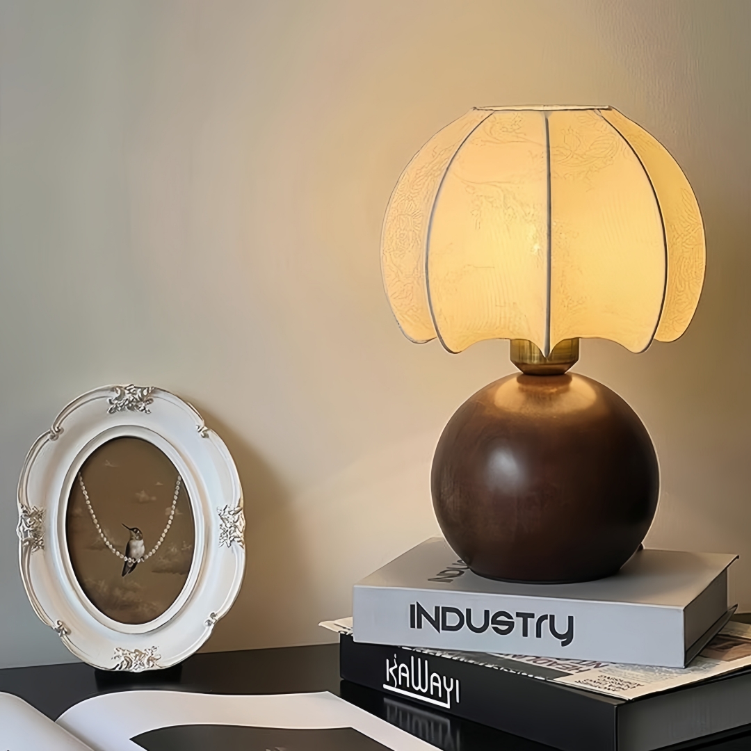 Lampu meja bermotif bunga vint - Home Textile ulasan dan harga