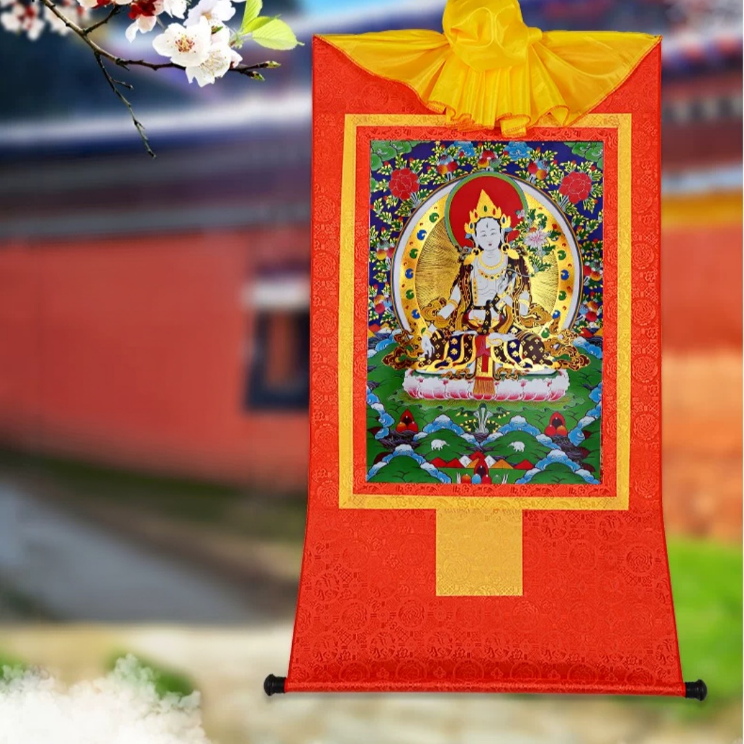 Thangka Buddha Tara Putih Berl - Home Textiles Usa ulasan dan harga